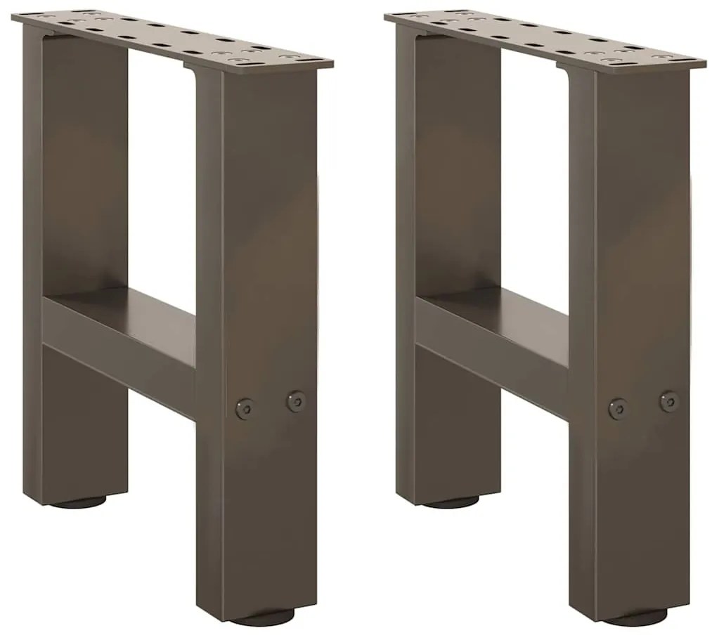 2 db natúr acél dohányzóasztal láb 40 x (30-31) cm acél