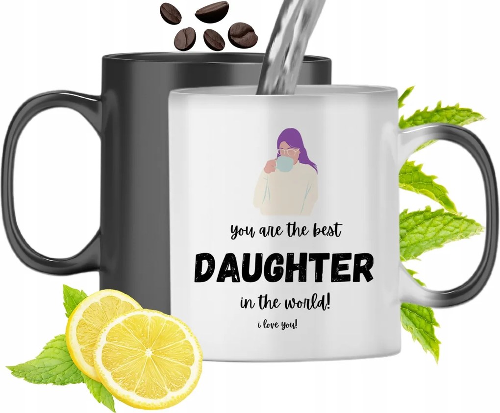 Mágikus Bögre Lányának Színváltós, fényképes nyomattal