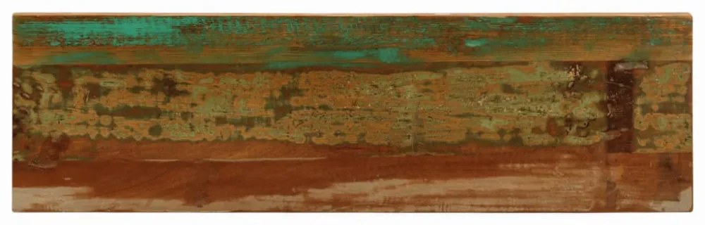 tömör újrahasznosított fa és acél tálalóasztal 120 x 35 x 76 cm