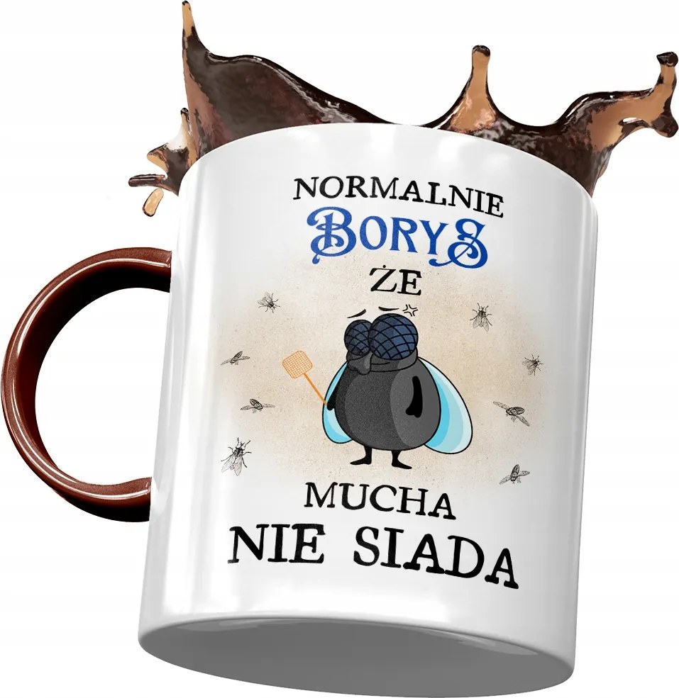 Bordó Bögre Borisz Férj Kolléga Ajándék Nyomtatott Fotóval