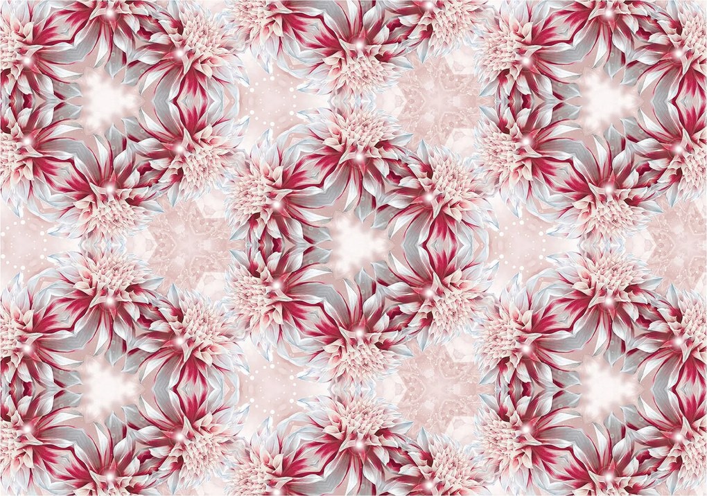 Fotótapéta Bazsarózsa és dália Rózsa Szürke vinil absztrakt 254x184 +ragasztó