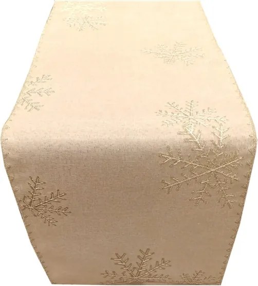 Abrosz karácsonyi 140x220 157 arany hópehely