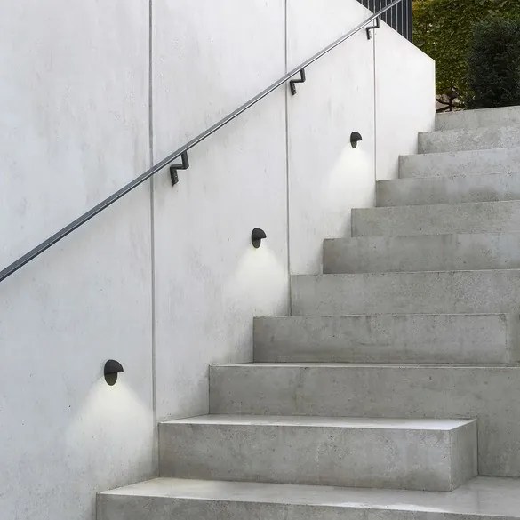 ASTRO LIGHTING 1338001 TIVOLA Kültéri Falba Építhető Lámpa Fekete LED