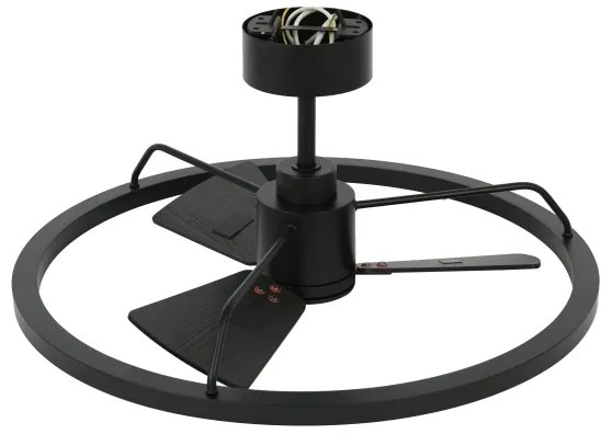 Lucci Air 516124 - LED Dimmelhető ventilátor CESSNA LED/36W/230V 3000/4000/5000K fekete + távirányító