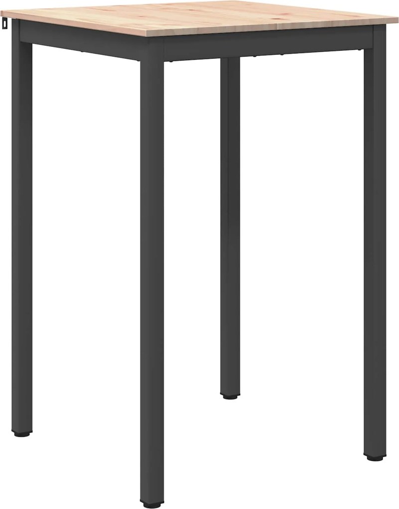 vidaXL Bárasztal Természetes 110 x 55 x 105 cm Tömör fenyőfa