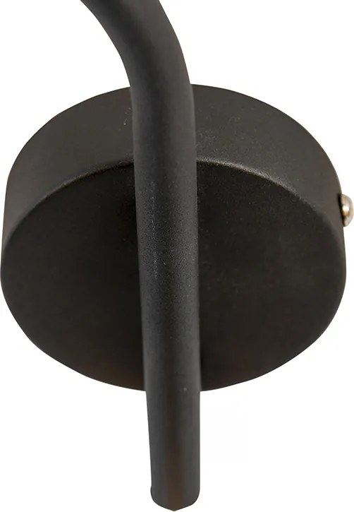 Okos modern mennyezeti lámpa fekete, 3 db WiFi B35 izzóval - Lofty