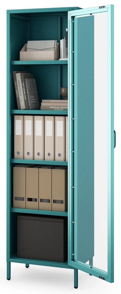 LUIGI vitrin, 500 x 1800 x 350 mm, Modern: tengerkék