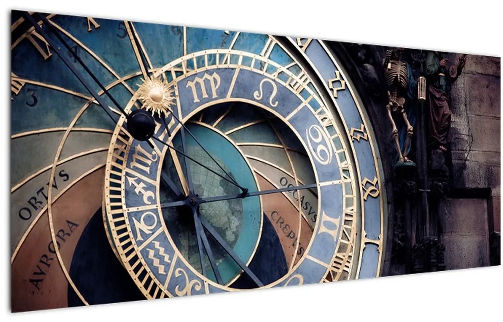 Kép - Orloj, Prága (120x50 cm)