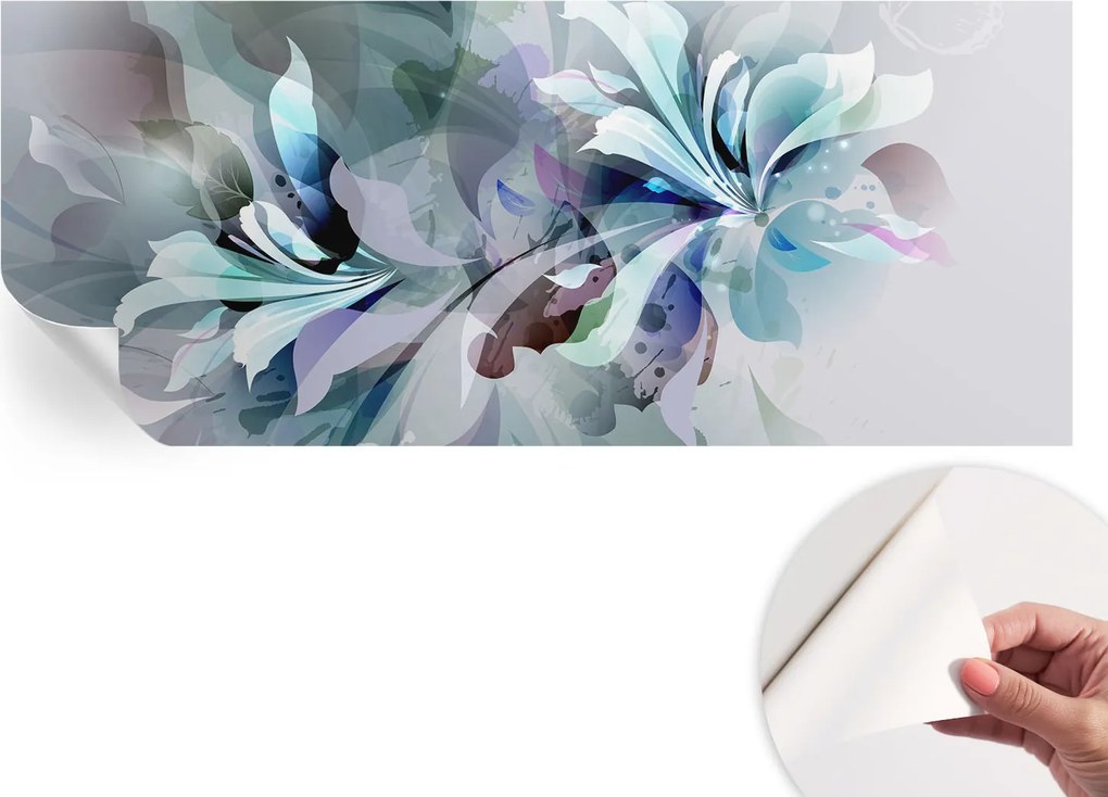 Öntapadós Mosható Fali Fotótapéta Virágos absztrakt 250x104 cm