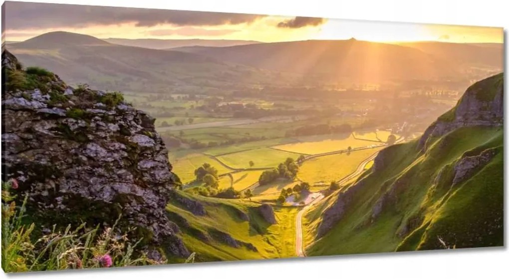 Festmények 115x55 Gyönyörű tájkép Kilátás