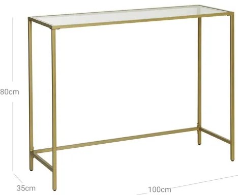 CIREL konzolasztal arany