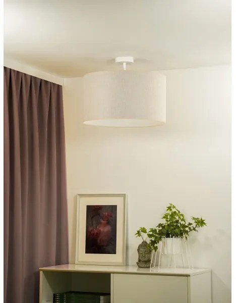 Duolla - Felületre szerelhető csillár ROLLER ECO RECYCLING 1xE27/15W/230V átm. 45 cm krémes