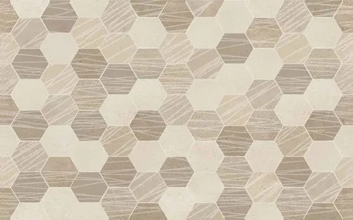 Dekor Multi Clara beige 25x40 cm fényes CLARABEDEK