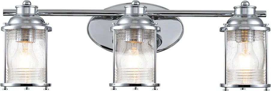 Quintiesse ASHLAND BAY QN-ASHLANDBAY3-PC-BATH Fali lámpa 3x60W/E27 IP44