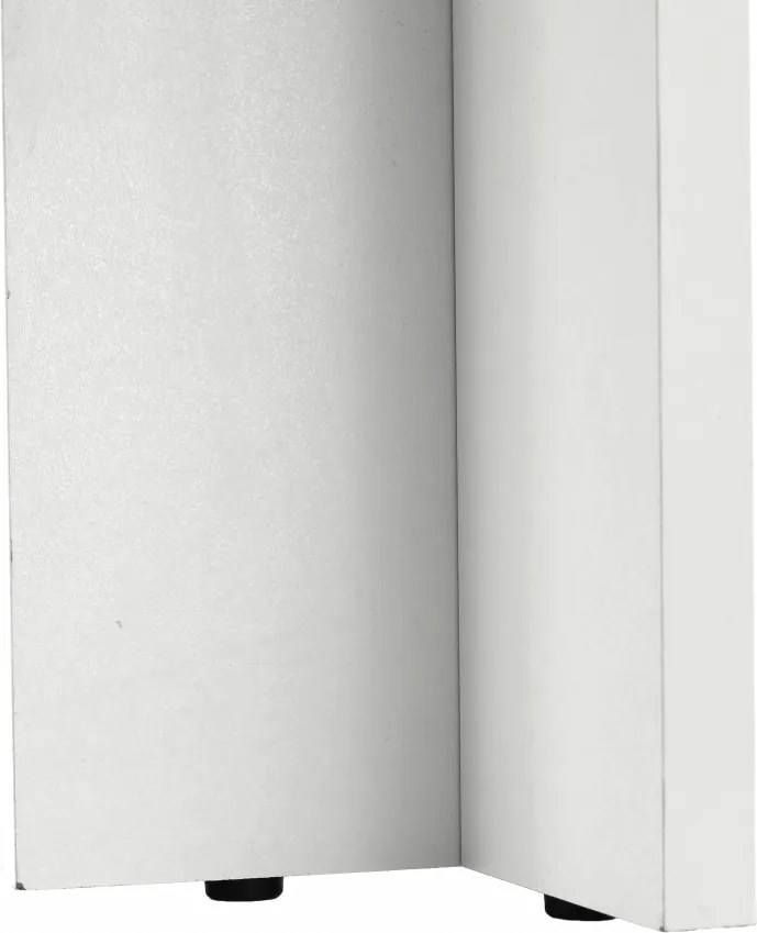 Étkezőasztal, fehér/fekete, 120x80 cm, KRAZ