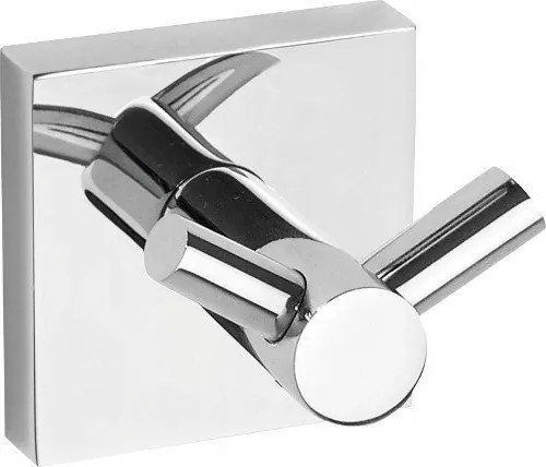 X-square dupla akasztó, króm