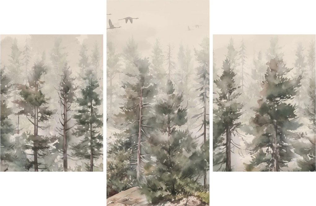 Kép - Fenyőerdő I., akvárium (90x60 cm)