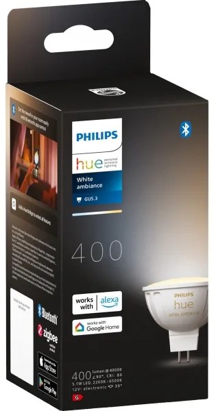 LED Dimmelhető izzó Philips Hue WA GU5,3/MR16/5,1W/12V 2200-6500K
