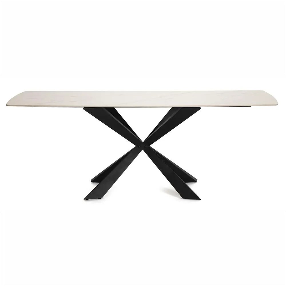 AVENBERG OBSIDIAN Étkezőgarnitúra 6x szék + asztal 200 cm