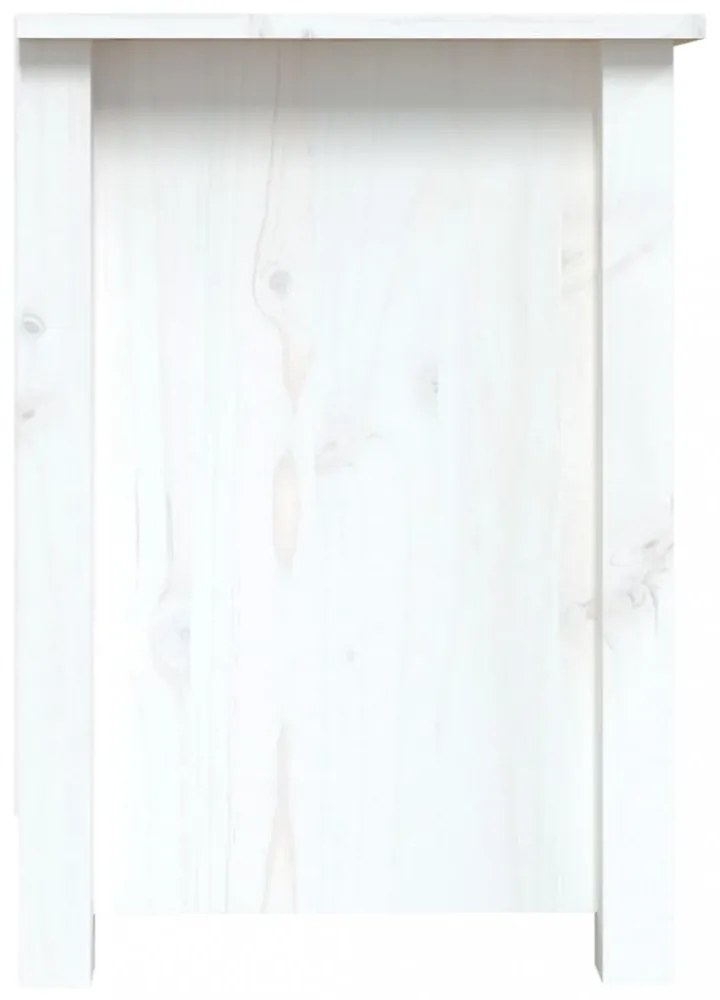 fehér tömör fenyőfa TV-szekrény 103 x 36,5 x 52 cm