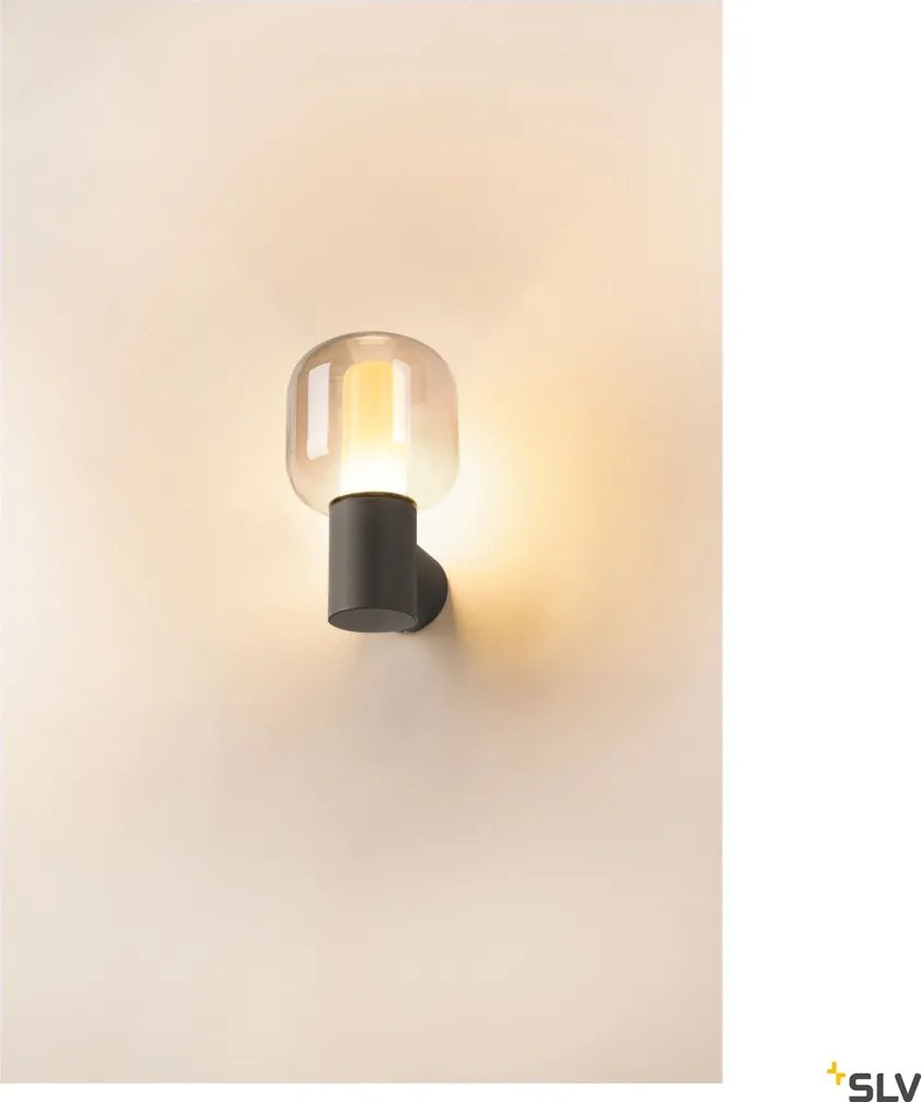 SLV 1004678 OVALISK Modern Kültéri Fali Lámpa Antracit LED IP65