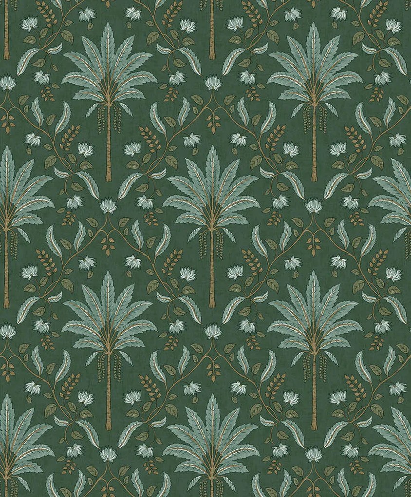 Holden Decor Journey to the East Ariara zöld fa mintás vlies tapéta – 91790