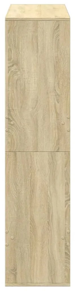 sonoma tölgy színű szerelt fa térelválasztó 100 x 33 x 135 cm