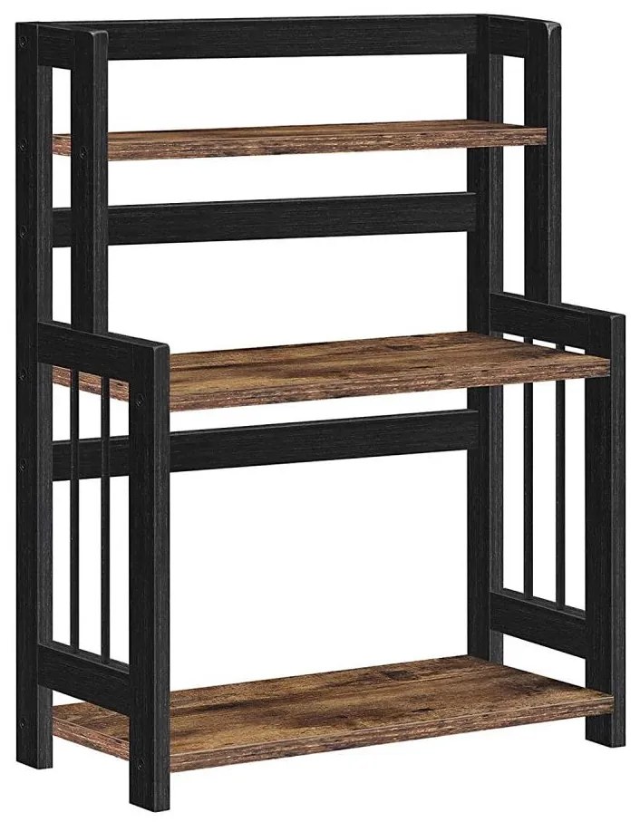 MARGE konyhai polcos állvány, fekete