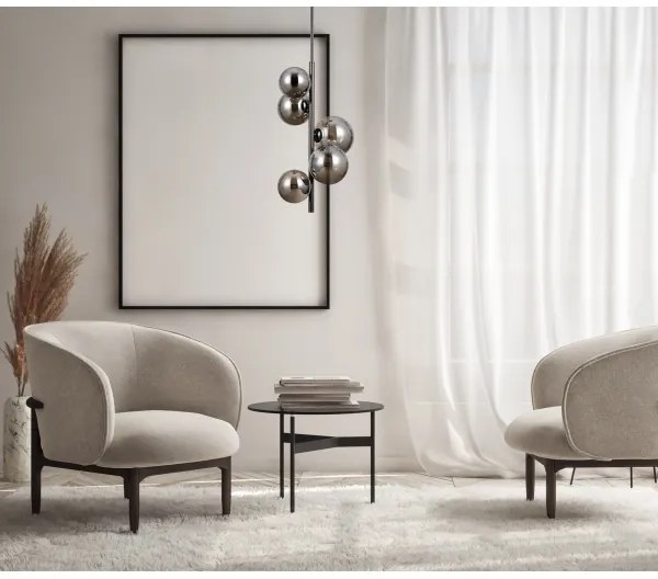 ITALUX PND-406007-V5A-BCR - Csillár CANELLO 5xG9/5W/230V fekete