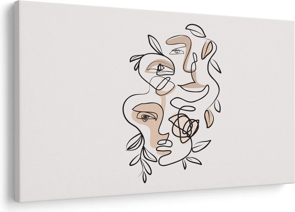 Kép - Line art arckezelés (90x60 cm)