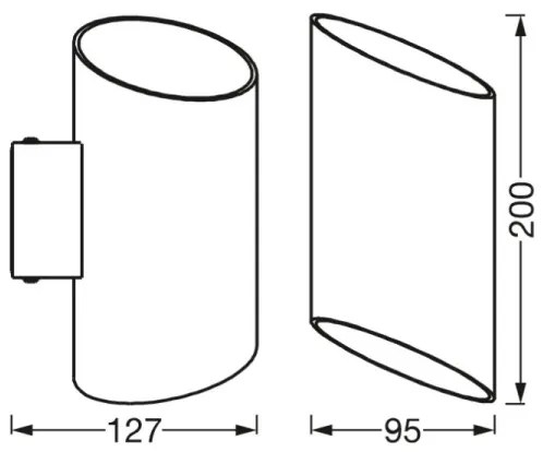 Ledvance - LED Dimmelhető fali lámpa SMART+ CYLINDRO LED/12W/230V Wi-Fi