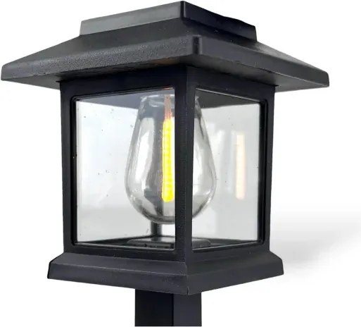 Napelemes LED oszloplámpa - Sunlight A6109 - 38 cm - 2 db-os szett