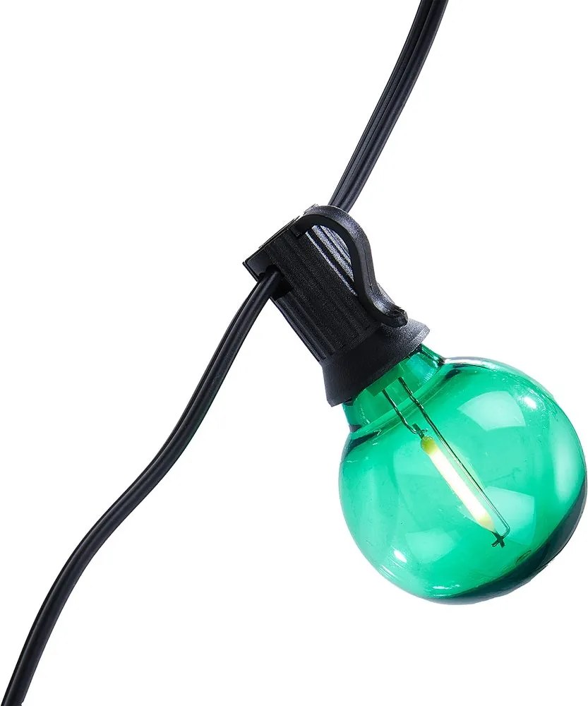 RAINBOW BULBS LED kültéri égősor, 30 színes égővel