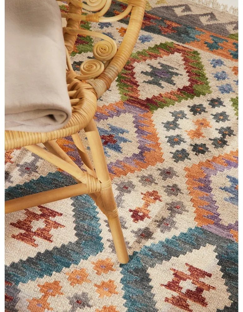 Kétoldalas kézi szövésű gyapjú szőnyeg 160x230 cm Kamal Oasis – Nouristan