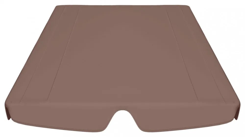 barna csere ponyva kerti hintaágyhoz 188/168 x 145/110 cm