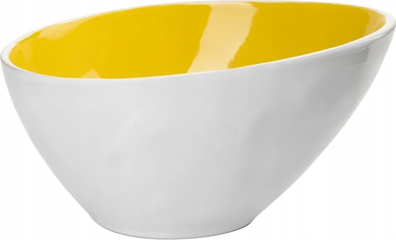 Saláta tálaló Arancini Yellow 15,6x11,8cm