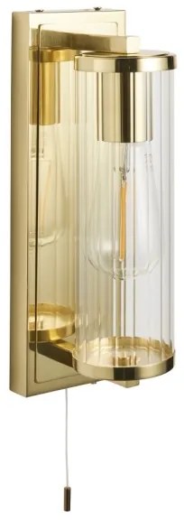 Endon 94075 - Fürdőszobai fali lámpa TAYLOR 1xE27/10W/230V IP44 arany