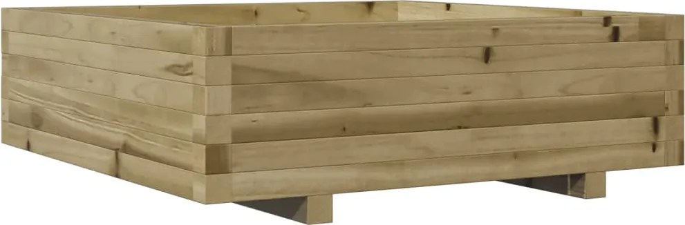 vidaXL impregnált fenyőfa kerti virágláda 80x80x26,5 cm