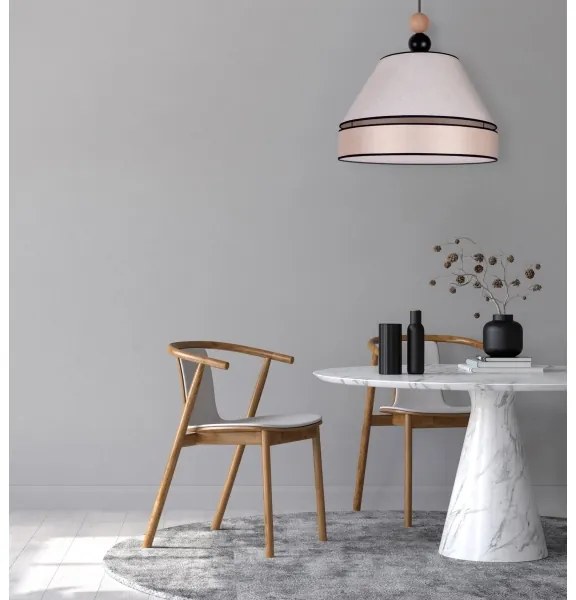 Duolla - Csillár zsinóron AVIGNON 1xE27/15W/230V á. 60 cm bézs