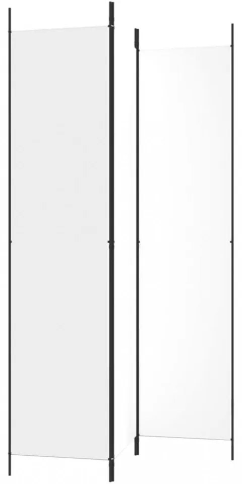 fehér 3 paneles szövetparaván 150x220 cm