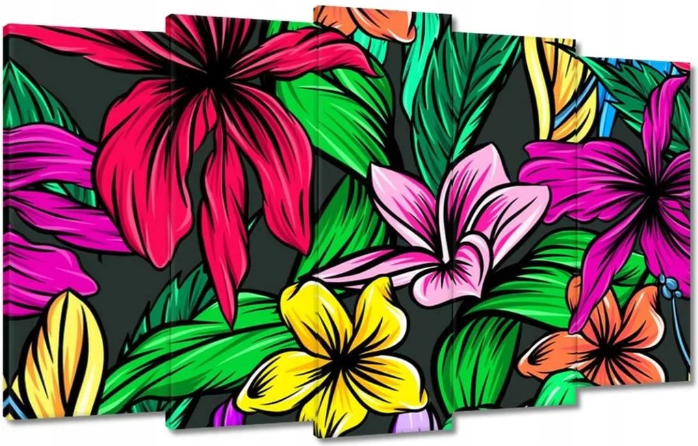 Vászonkép 100x60 Trópusi hibiszkusz levél