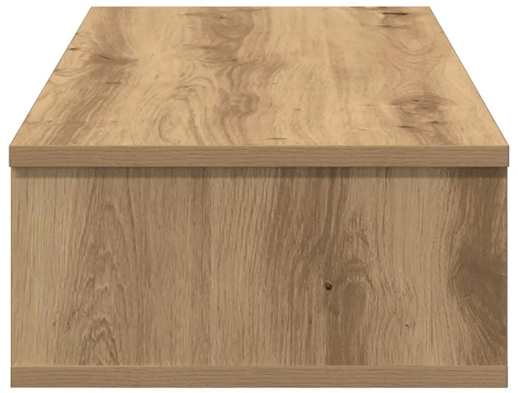 Falipolc fiókokkal artisian tölgy 80x31x17 cm műszaki fa