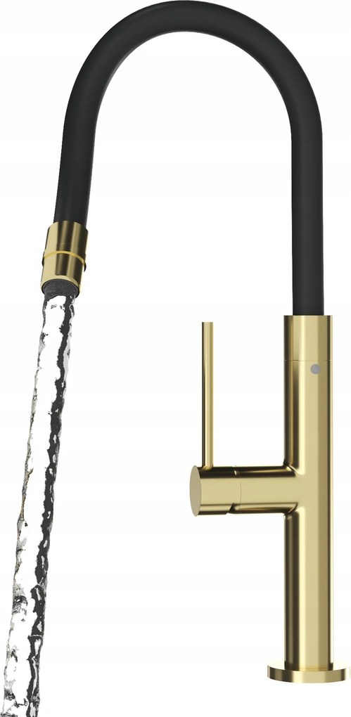 Konyhai Csaptelep Flexibilis Kifolyócsővel Arany Régi Arany Mosogató Csaptelep Oti