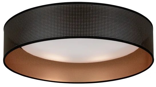 Duolla - LED Mennyezeti lámpa ROLLER LED/24W/230V átm. 45 cm fekete/réz