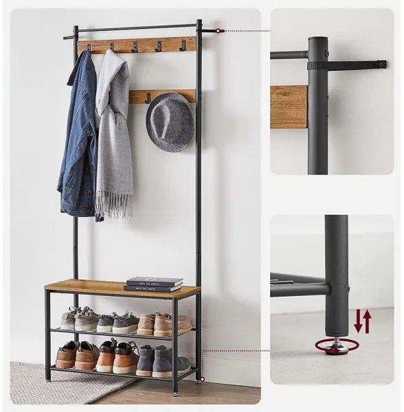 Állófogas NAVOR barna/fekete