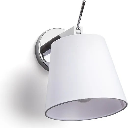 RENDL JERSEY nástěnná bílá chrom 230V LED E27 15W