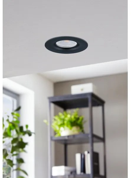 Eglo 33996 - LED Dimmelhető beépíthető lámpa SALICETO LED/6W/230V fekete