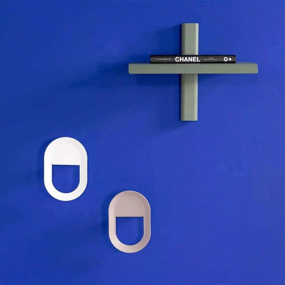Zöldesszürke fém fali polc 28 cm Hola – Spinder Design