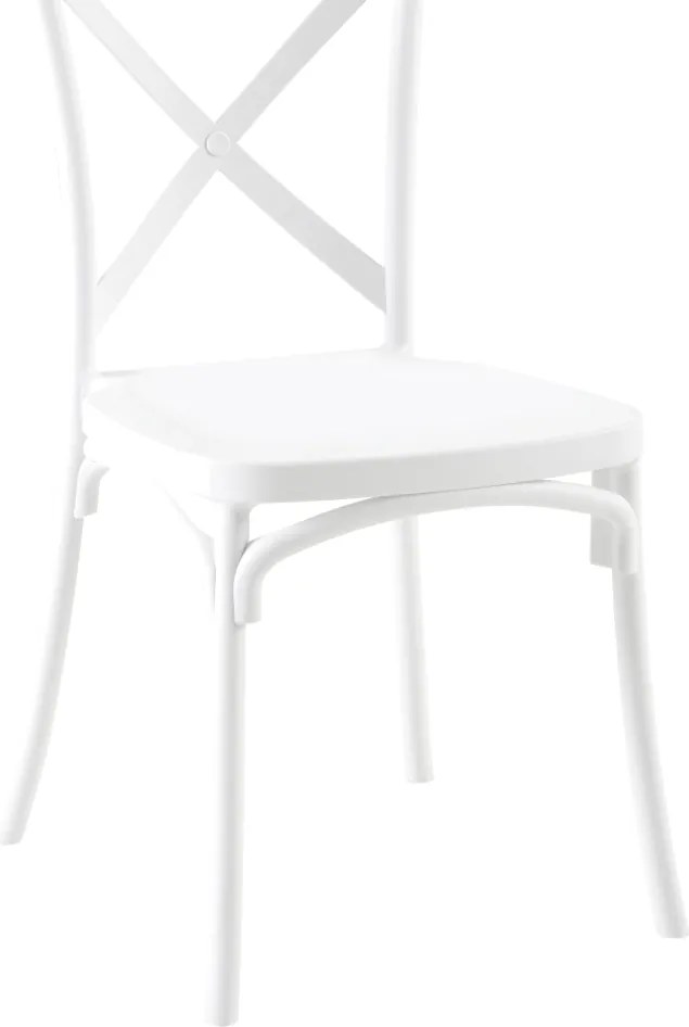 Rakásolható szék, fehér, SAVITA