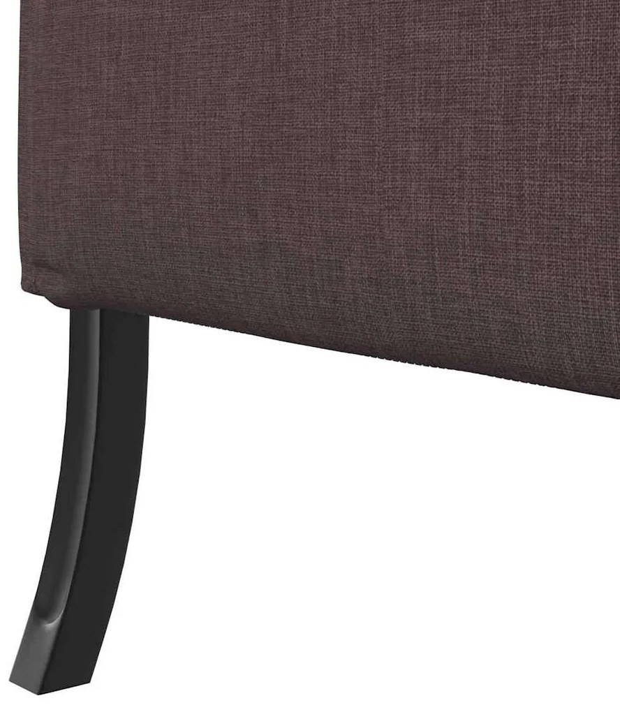 Magas háttámlás szófák sötétbarna 109 x 56 x 121 cm szövet